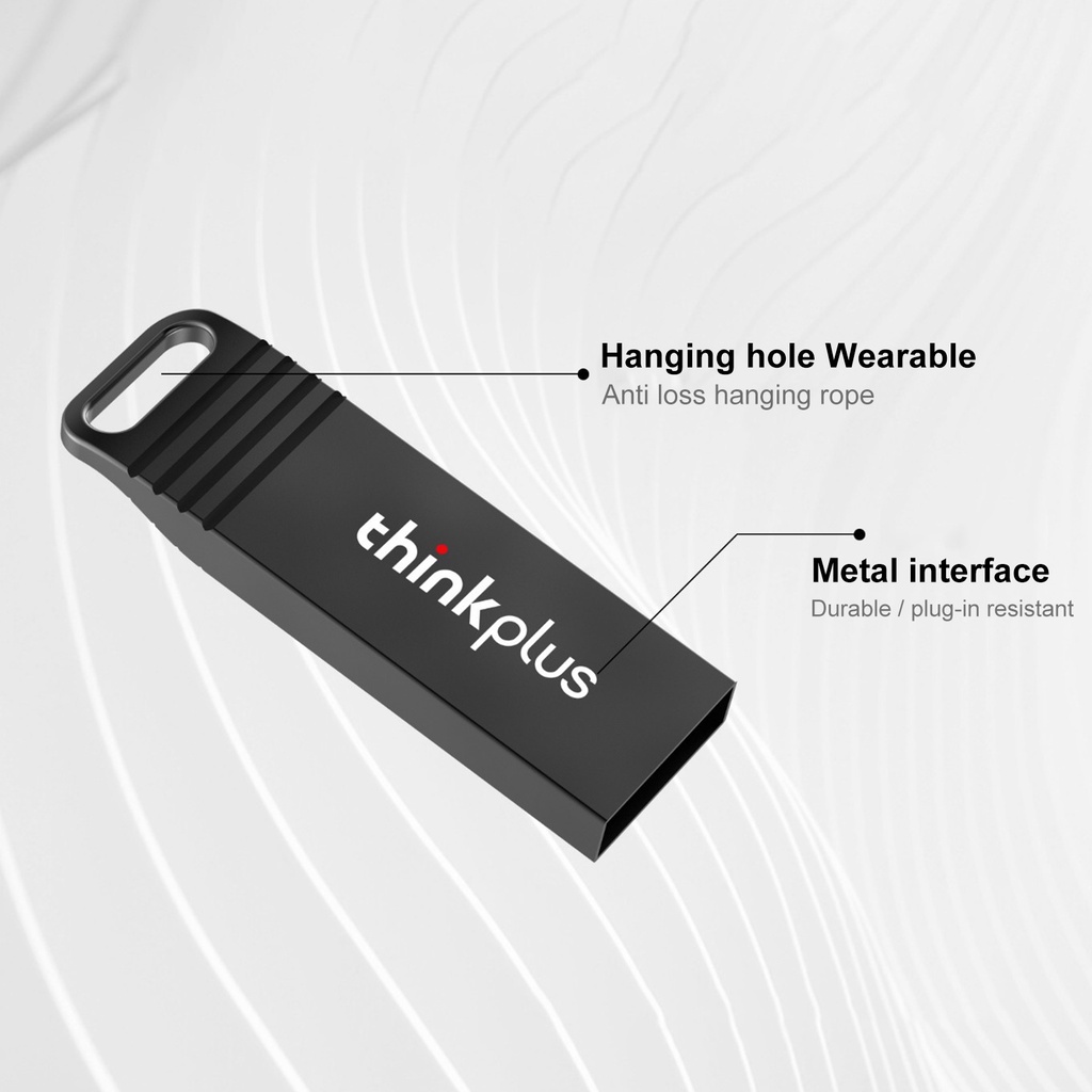 (Huluboy) Lenovo-thinkplus Flashdisk USB High speed Bahan Logam