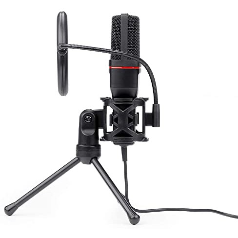 Microphone condenser Redragon Gaming Stream studio kit SEYFERT GM100 - Mic pc computer