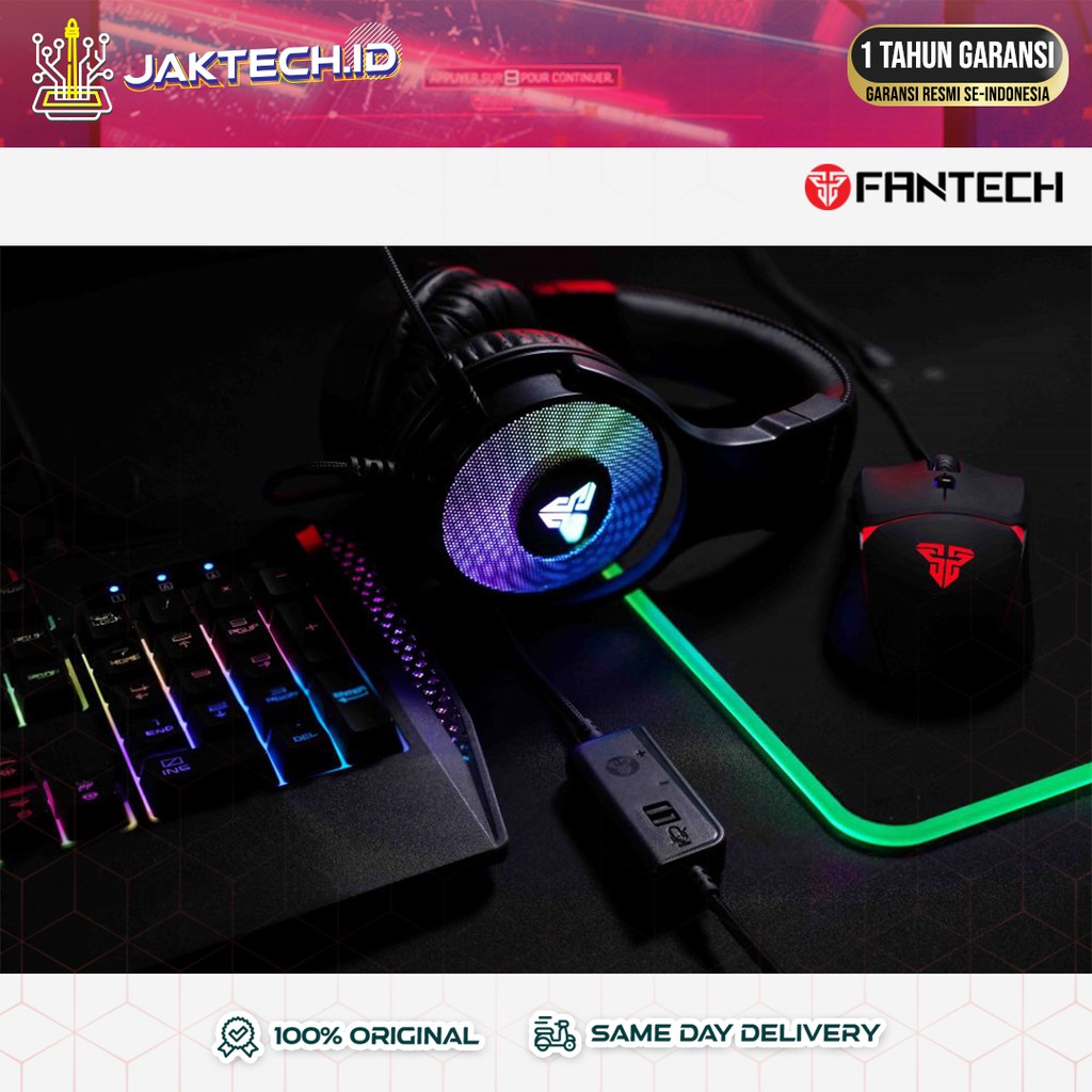 Fantech HG22 Fusion Headset Gaming RGB Surround 7.1 GARANSI RESMI