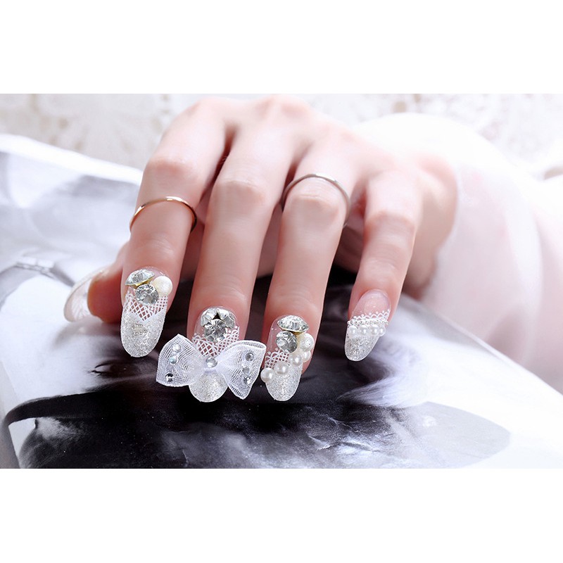 KUKU PALSU FAKE NAILS 3D FOR WEDDING (BOX) KODE GD 8