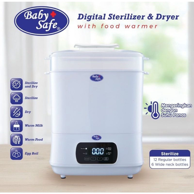 Baby Safe Digital Sterilizer &amp; Dryer Multi Elektrik STE01