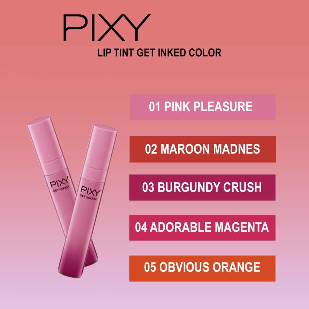 PIXY Lip colour Conditioner, Get Inked, Liptint Me, Hightlight&amp;Shading, 3 Shade Eyehadow,Blush On