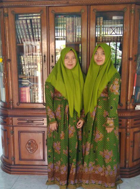 Gamis Pengaosan Fashion Wanita Gamis Batik Modern Dress Batik Modern Batik Kombinasi Batik Solo Svj