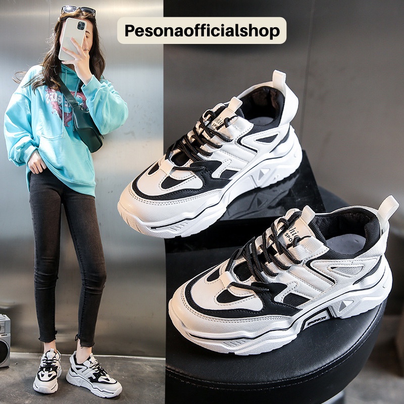 COD POS SD09 Sepatu Sneakers Wanita Import Premium