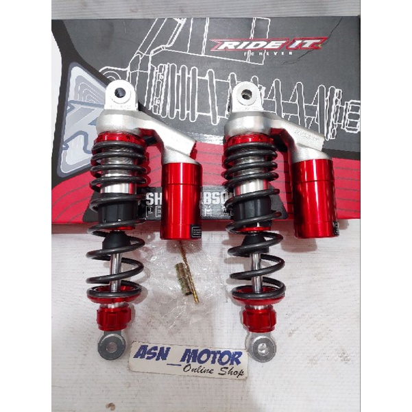 SHOKBREAKER SHOCK RIDE IT GP 299 Pro Series UK 280 motor Jupiter Z ,Fiz ,Vega  WARNA BLACK ORANGE, Grey Red , RED TITAN, GREY TITAN , Rebron ok