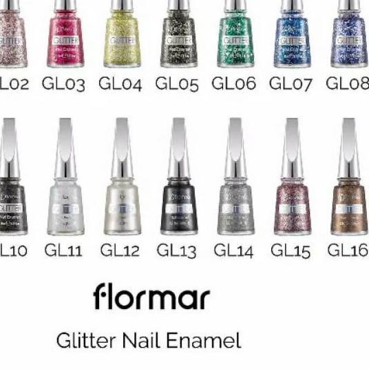 ● Flormar Glitter Nail Enamel (GL28 sampai GL44) ✈