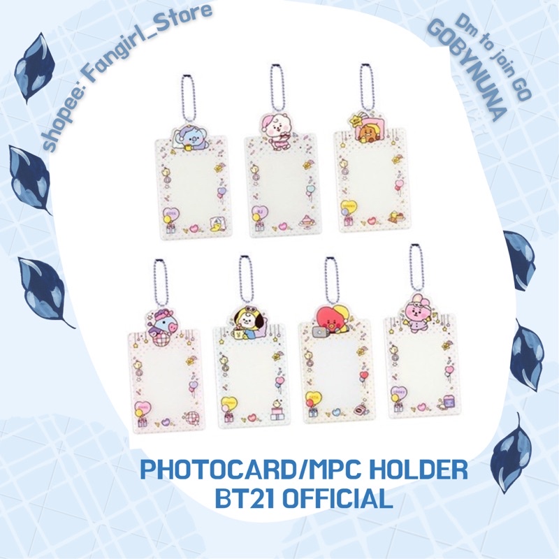 [PO🇰🇷] BT21 OFFICIAL PHOTOCARD HOLDER | MPC HOLDER PC BTS PHOTO KEYCHAIN TEMPAT PHOTOCARD