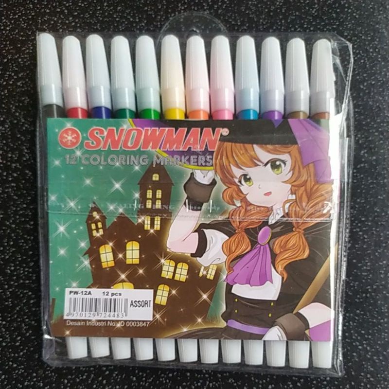 

Snowman 12 Coloring Markers
