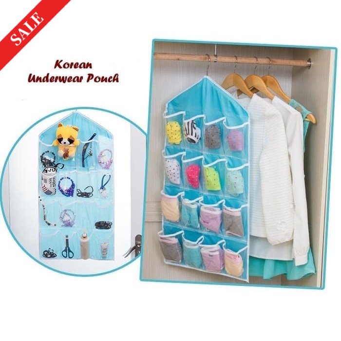 Gantungan Baju Celana Dalam Hanger Organizer Korean Underwear Pouch