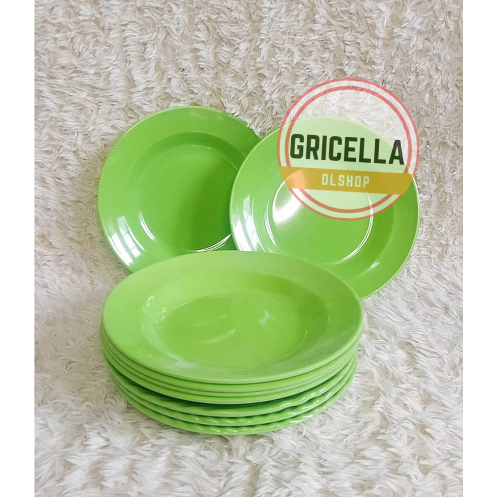 6 PCS PIRING MAKAN MELAMIN ASLI SINGA SINGI ORI BAHAN MELAMIN ASLI 9 INCH TERLARIS-1