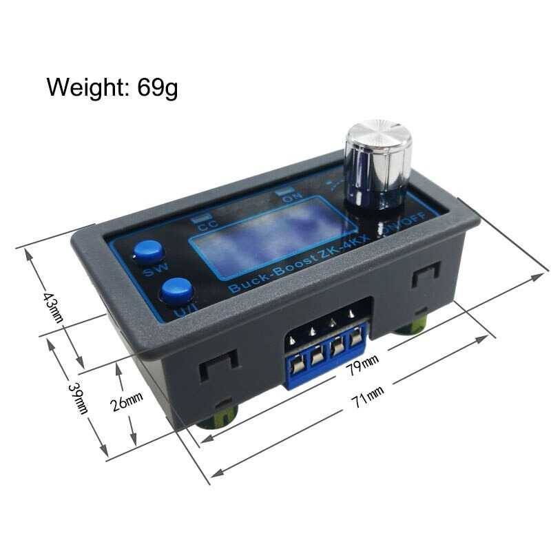 Module DC Buck Boost Converter CC CV 30V 4A with LED Display - ZK-4KX