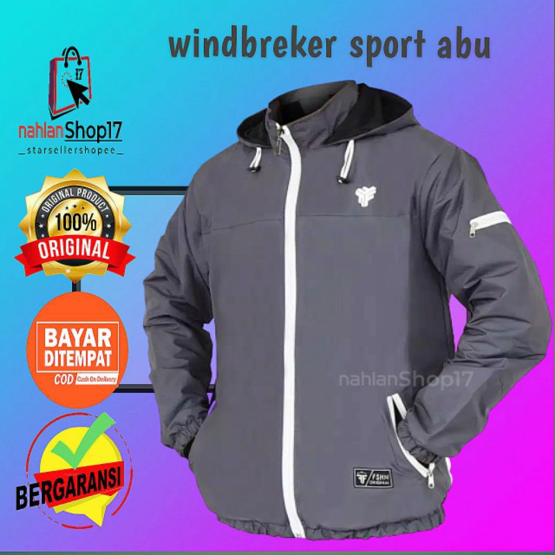 JAKET WINDBREAKER SPORT TERBARU / WINDBREAKER SPORT TERLARIS / JAKET OLAHRAGA WINDBREAKER PRIA CEWEK