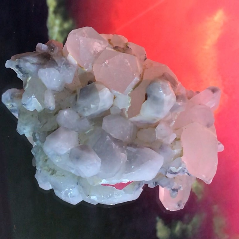 grey quartz raw healing crystal cluster