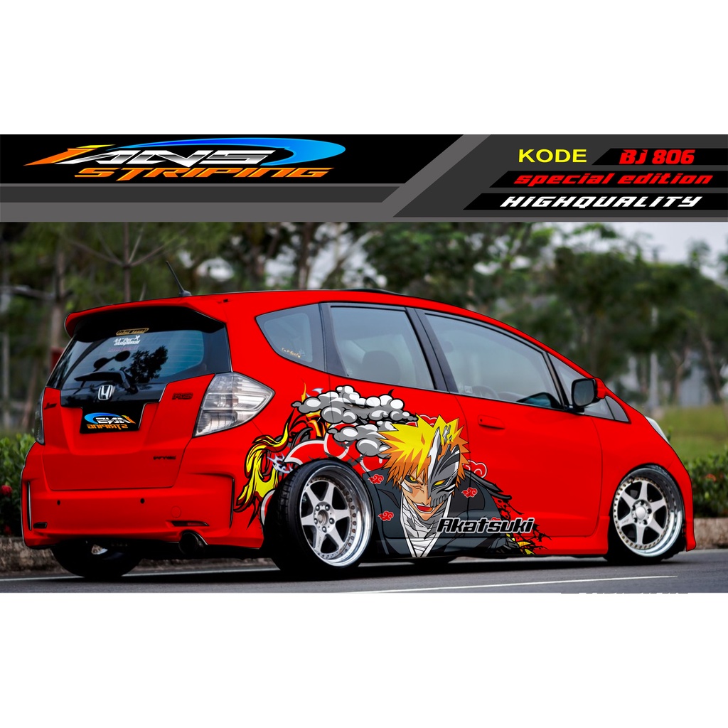 VARIASI STICKER MOBIL HONDA BRIO / JAZZ RS / MOBILIO / AGYA / YARIS / ATOS / STICKER MOBIL