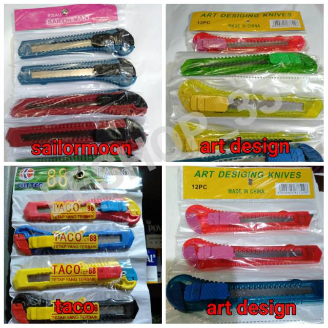 

Pisau Cutter Besar / Pisau Silet (per lusin)