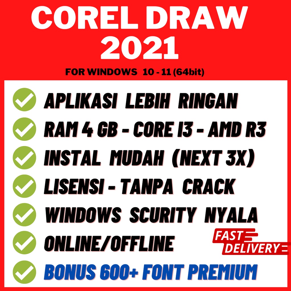 Corel Draw 2022 - 2021 Full Version Lifetime, Simpel, Instal Mudah + Bonus