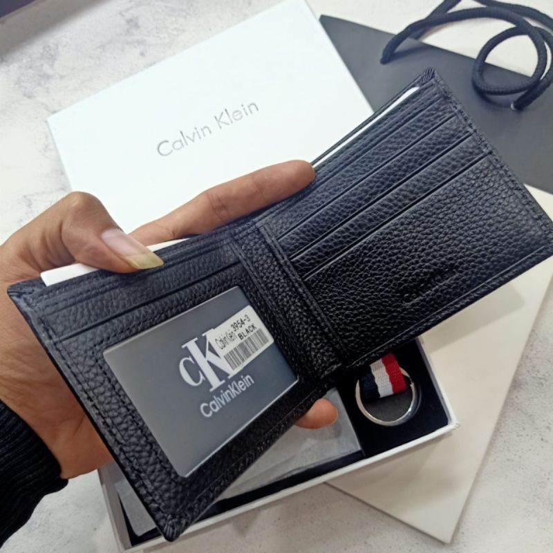 Dompet CK Leather Dompet Lipat Pria Kulit Asli Impor