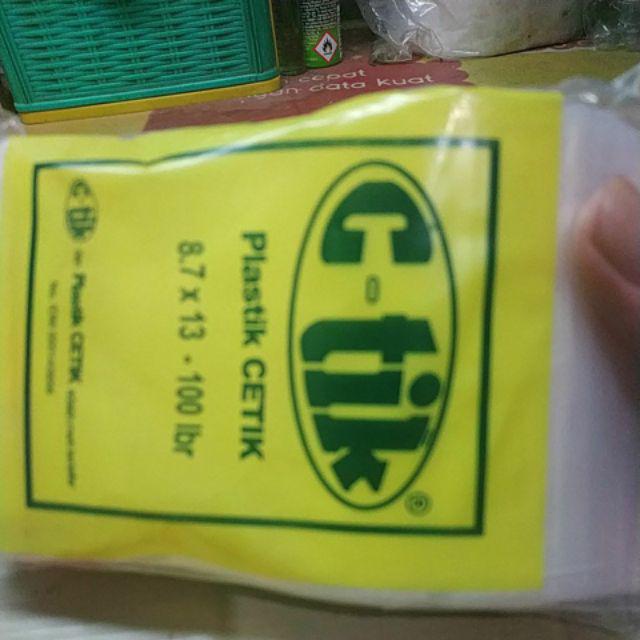 Pe Klip 8,7x13 Kantong Plastik Klip Bening Kemasan Obat Baju