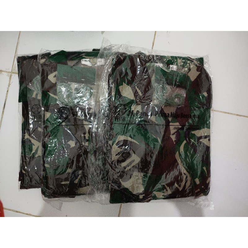 seragam / Pakaian / Perlengkapan / Baju PDL TNI jatah terbaru Panca Prima