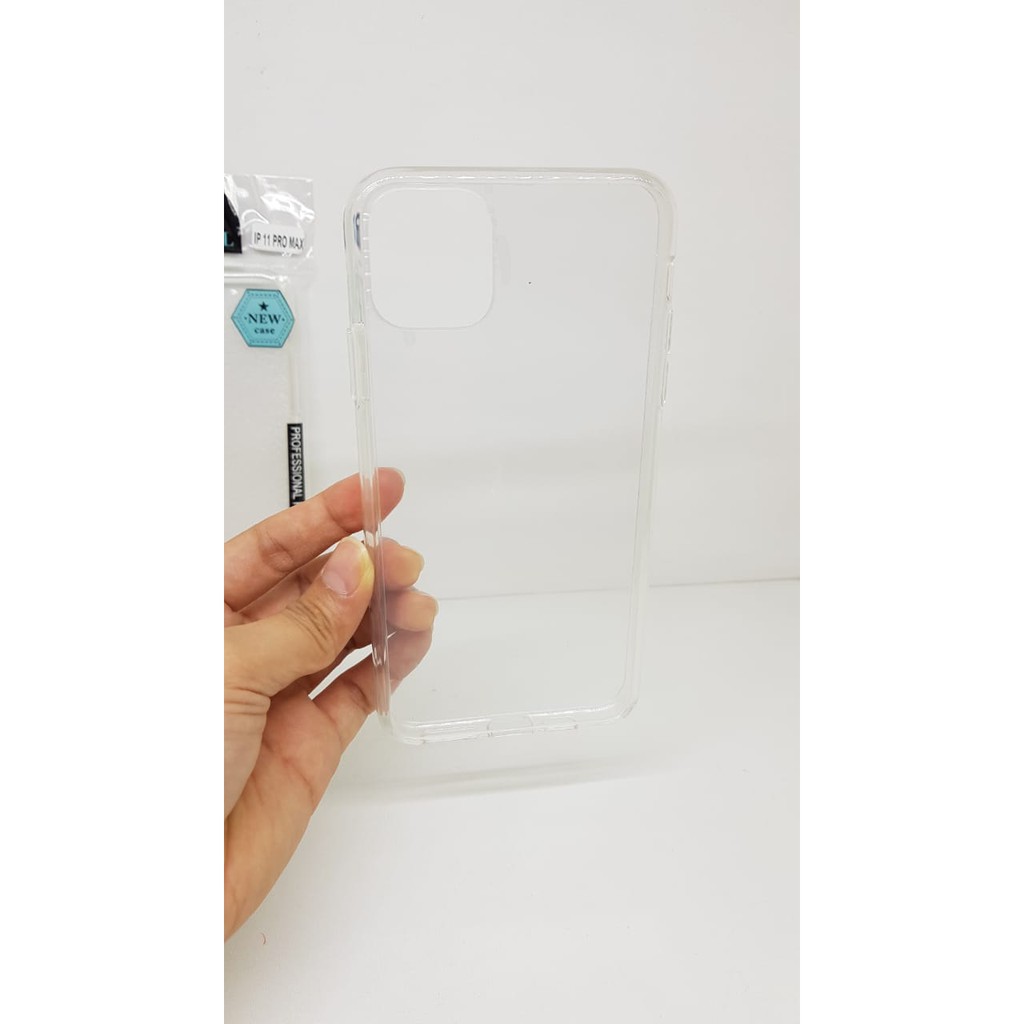 Crystal Case iPhone 11 Pro Max 6.5&quot; Ultra Clear List Karet Anti Scratch iPhone A2218 Semi Hardcase