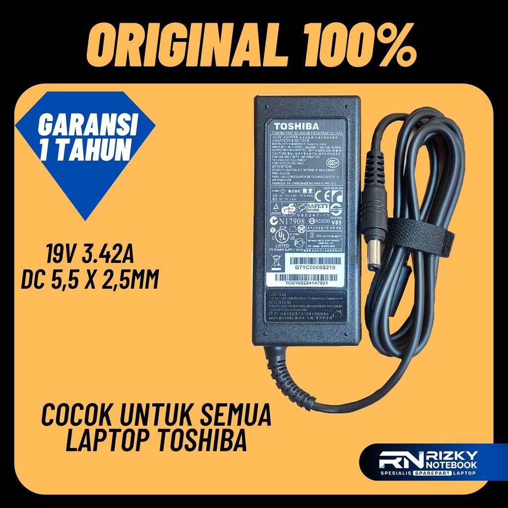 (ORI) TOSHIBA L635 L640 C800 C640 C600 l745 L40 L645 L600 C40 charger adaptor casan cesan carjer carger