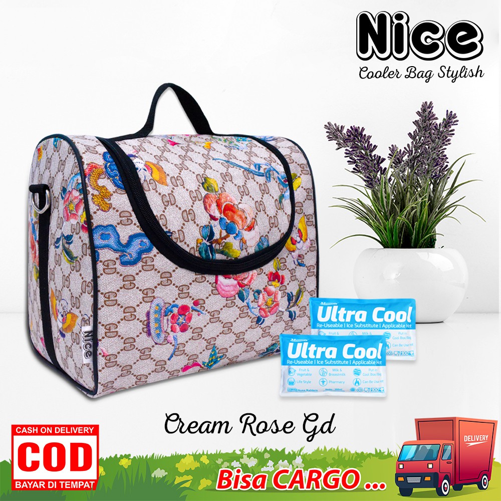 NEW - Nice Cooler Bag Precise Free Ice gel Tas Pendingin Asi Tempat Penyimpanan Asi Besar