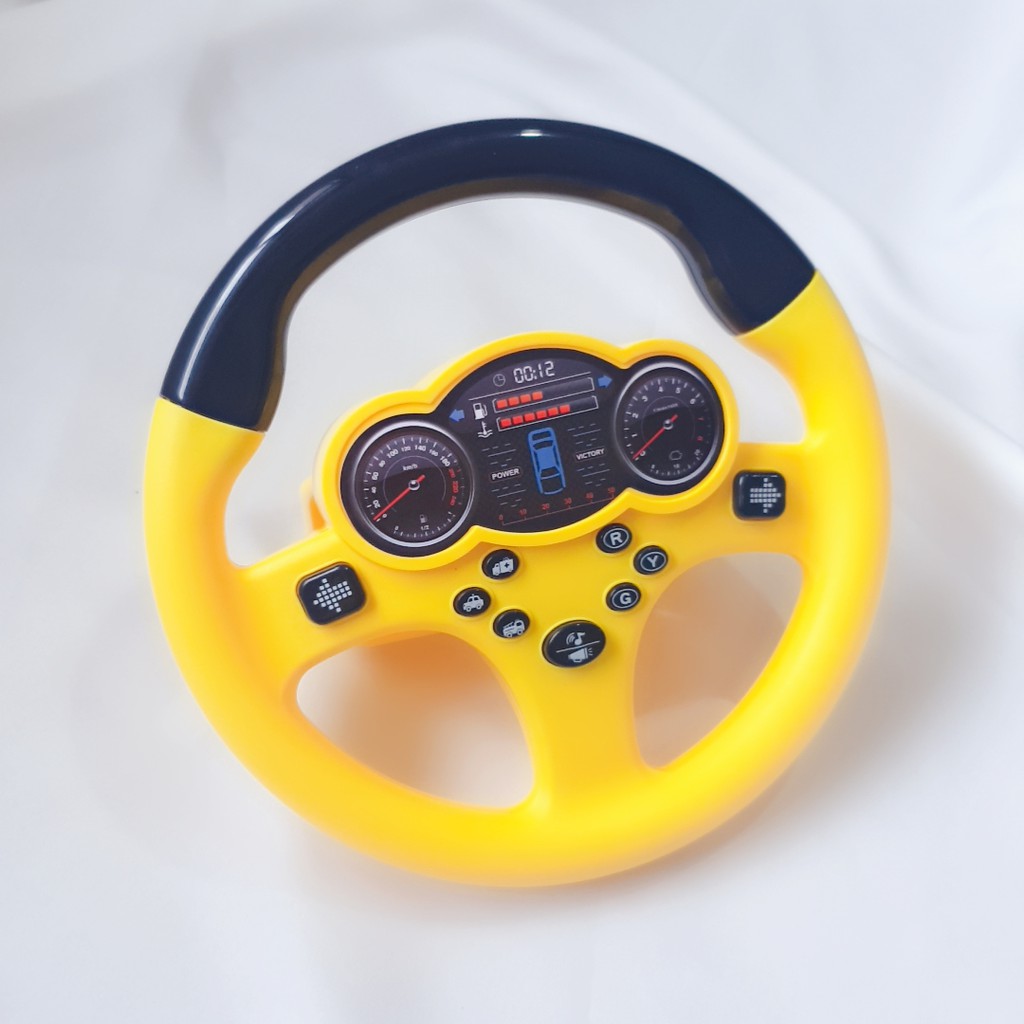 CR CM-C7 Mainan Anak Simulasi Setir Mobil Kemudi 360° Stir Mengemudi Driver Steering Wheel Music-8