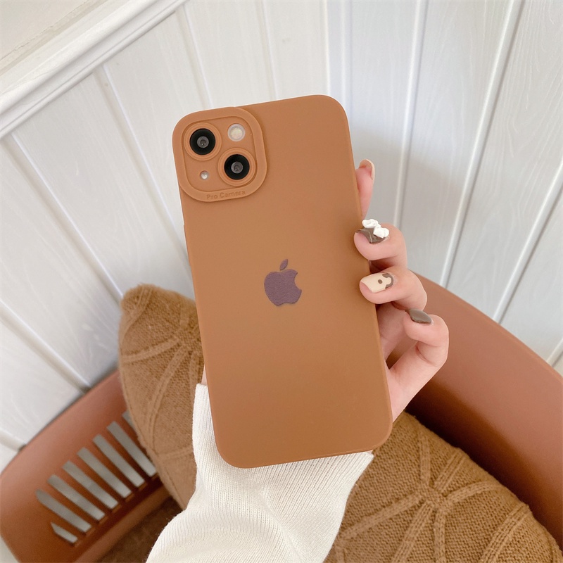 Soft Case Silikon Desain Logo Simpel Untuk Iphone 12 11 Pro Max X Xs Max Xr 7 8 Plus Se2020