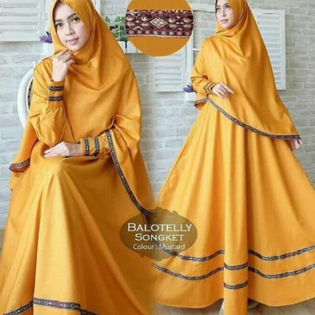BAJU MUSLIM GAMIS SYARI MURAH DRES MUSLIM WANITA PESTA BUSUI TERLARIS TRENDY