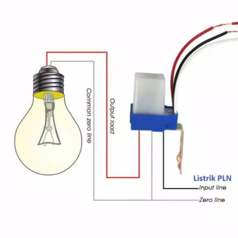 Photocell Photocontrol Fotosell / Switchnya Sensor Cahaya Otomatis SURYA 6A / Sensor