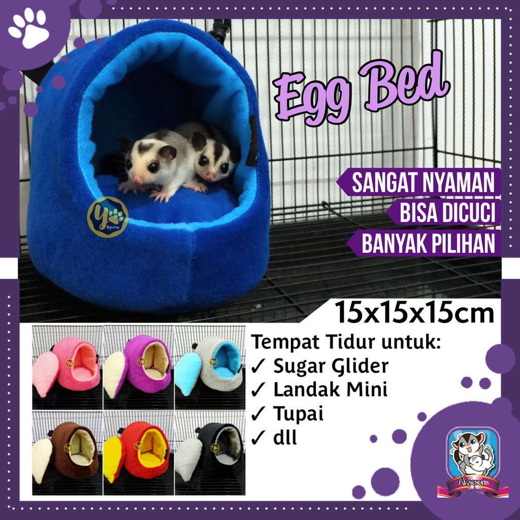 Sleeping Egg Pouch Sugar Glider Sugar Glider Kantong Tidur Sugar Glider Aksesoris Sugar Glider