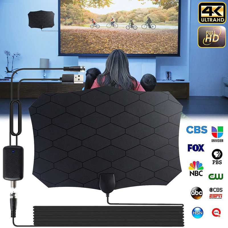 NEW Antena TV Digital DVB-T2 25dB with Amplifier - TFL-D140