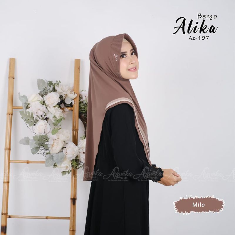Ready stock bergo /khimar hijab instan atika by Atika