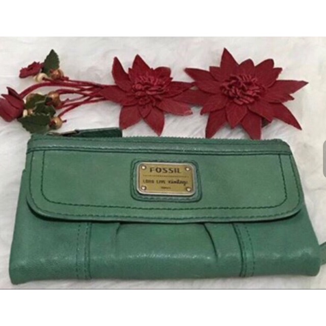 Fossil Emory - Teal Green - Medium Long Wallet (Negotiable)