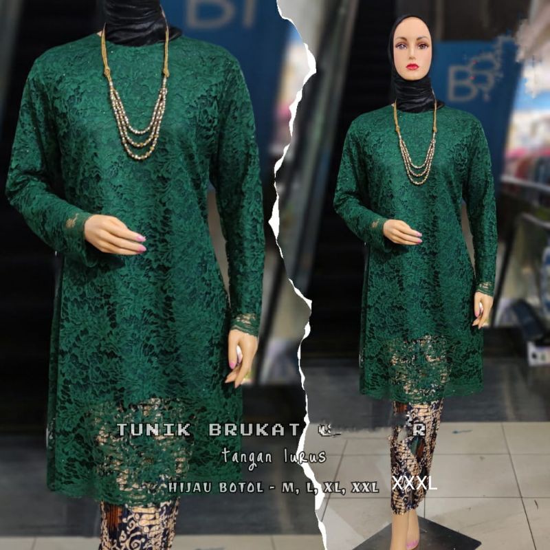 KEBAYA SET_BRUKAT TUNIK_KEBAYA JUMBO/KEBAYA PESTA/KEBAYA MODERN/KEBAYA TERBARU/KEBAYA PESTA-1