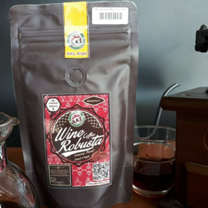 

Wine Robusta Lampung Barat 100 gram Bubuk-Biji