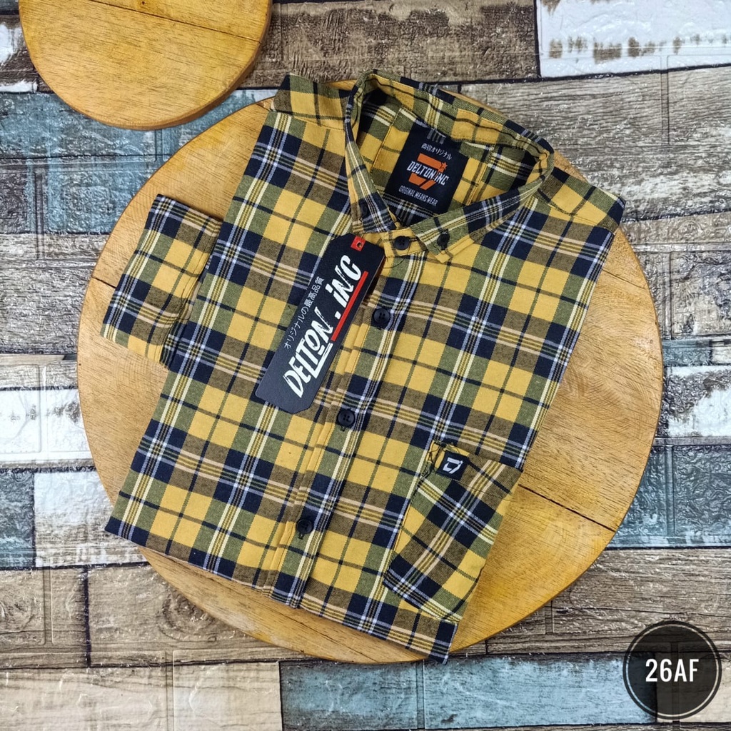 Kemeja Pria Lengan Panjang Model Slimfit - Kemeja Flanel (36AF)