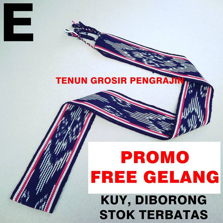 Ikat Kepala Tenun Etnik Motif Dayak Kalimantan Toraja Bali Sumba Papua Lombok Kain PROMO TERMURAH-E-(Kalimantan)