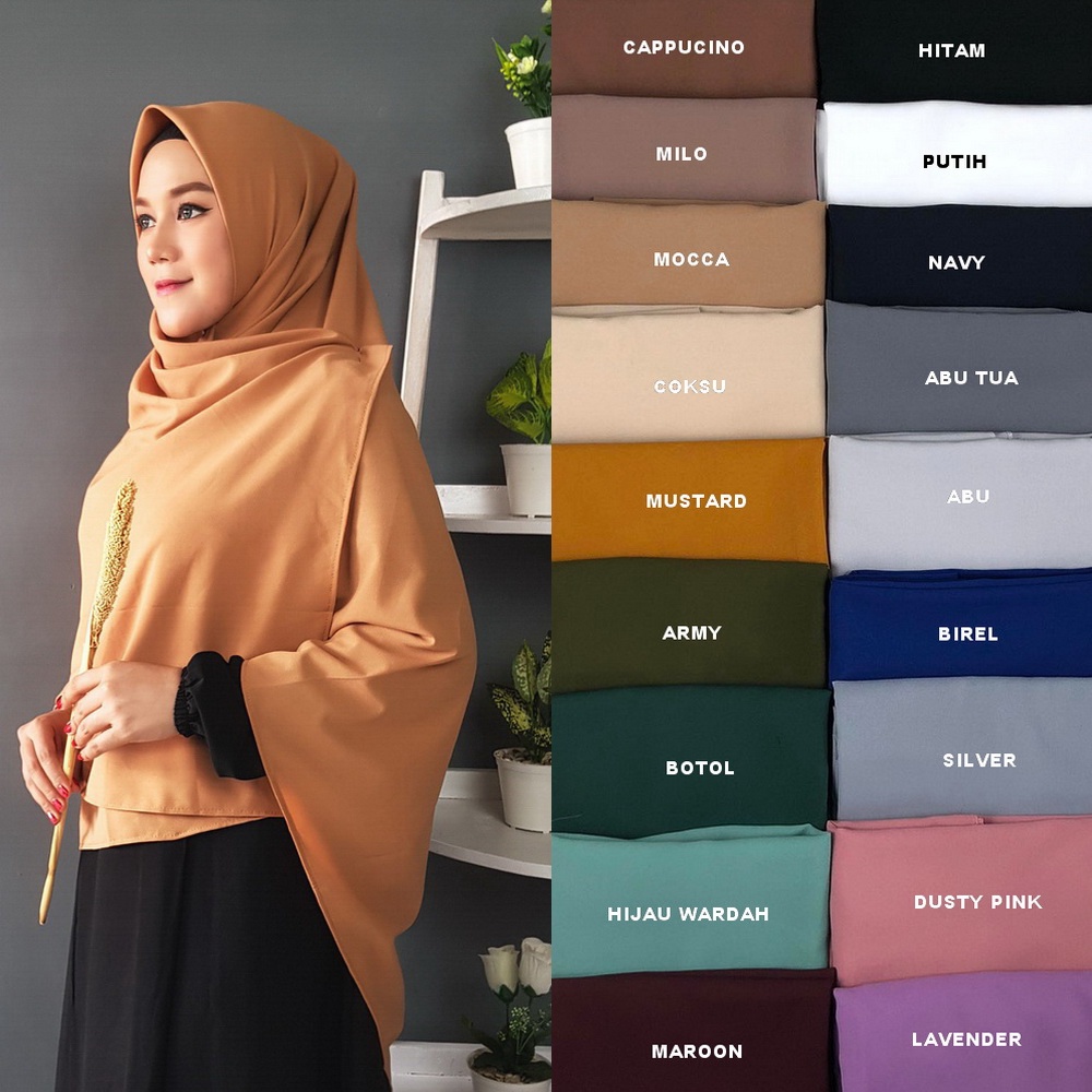 130x130cm Hijab Segi Empat Jumbo Diamond