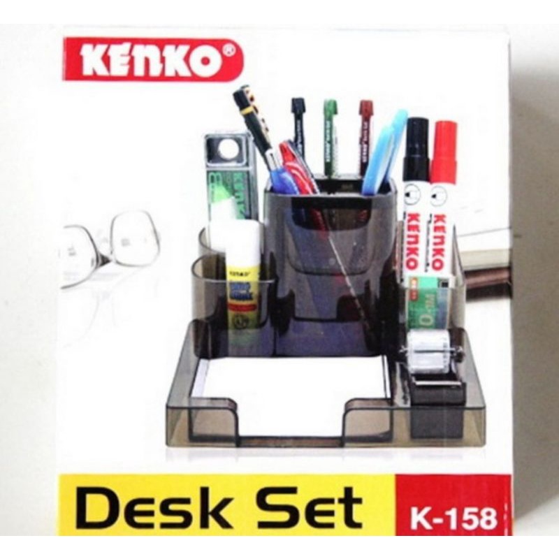 

Kenko Desk Set K-158 - Tempat Pensil Meja