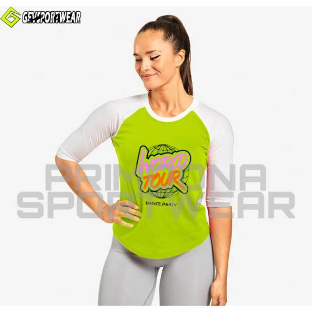 GEVSPORTWEAR ATASAN SENAM T-SHIRT WORLD TOUR SEPANDEX PREMIUM