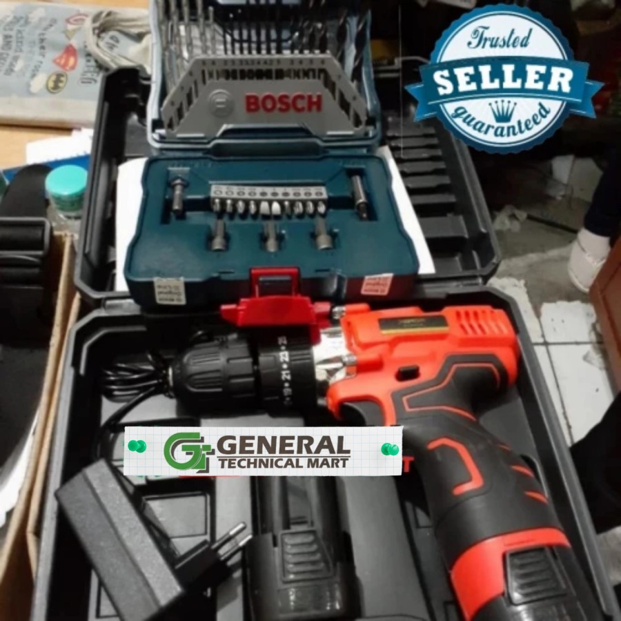 Bor Impact Cordless Xenon CDID700 & Mata Bor Set BOSCH TERMURAH