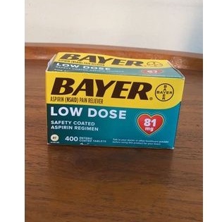 BAYER aspirin Low dose 400 tablet Original Ready stock