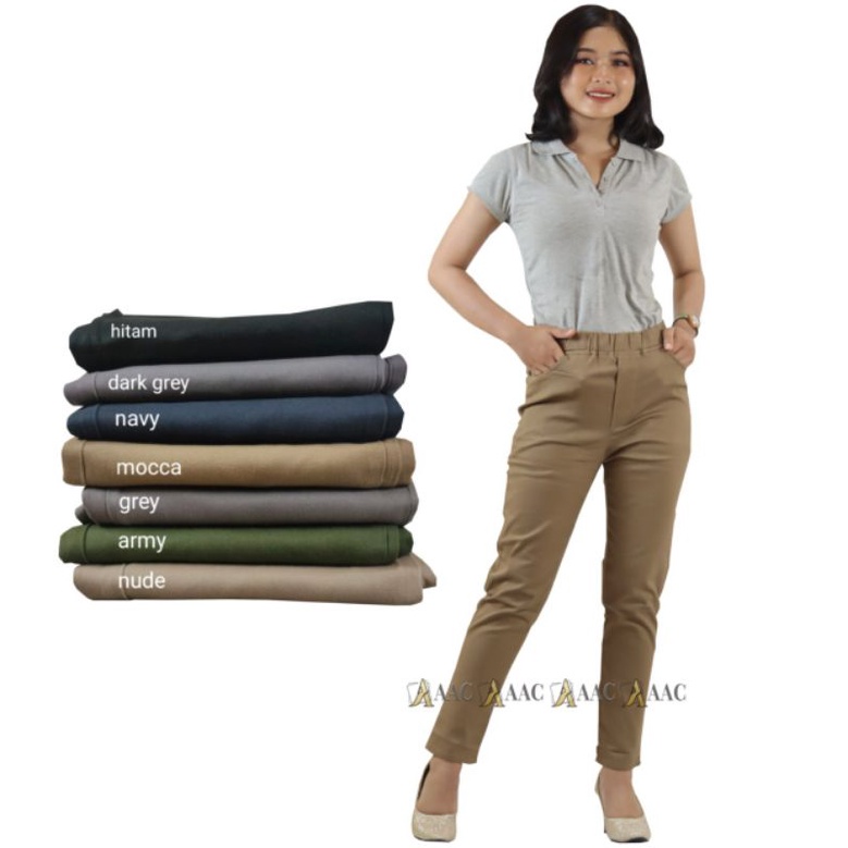 Celana Chinos Wanita , Chinos Pants Wanita Premium