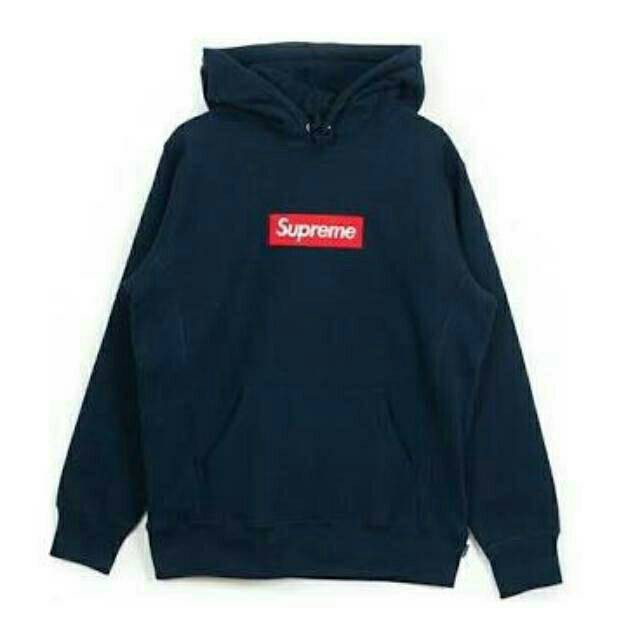 navy supreme hoodie