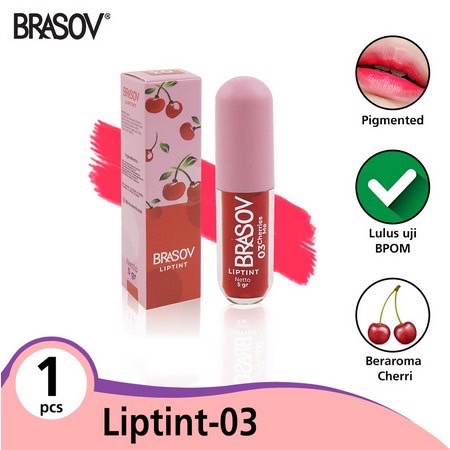 Brasov Lipstick Lip Tint 5 Gram (BPOM RI)