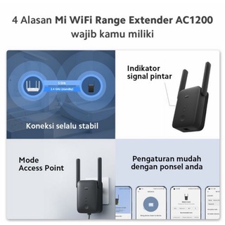 Xiaomi Mi WiFi Range Extender AC1200 5Ghz Mi Repeater Sinyal