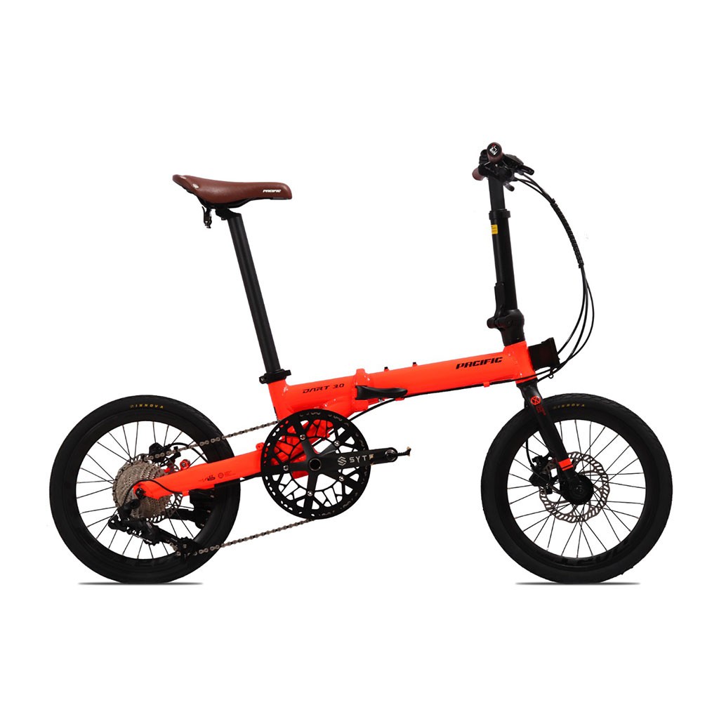 SEPEDA LIPAT PACIFIC DART 3.0 16&quot; FOLDING BIKE 10 SPEED DISC BRAKE HYDRAULIC REM HIDROLIK