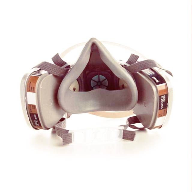 Masker respirator cat painting anti debu