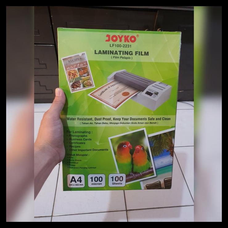 

PROMO PLASTIK PLASTIC LAMINATING JOYKO A4 100 MICRON LAMINASI PANAS PROMO